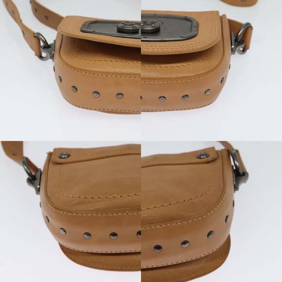 CELINE Shoulder Bag Leather Beige - Picture 10 of 12